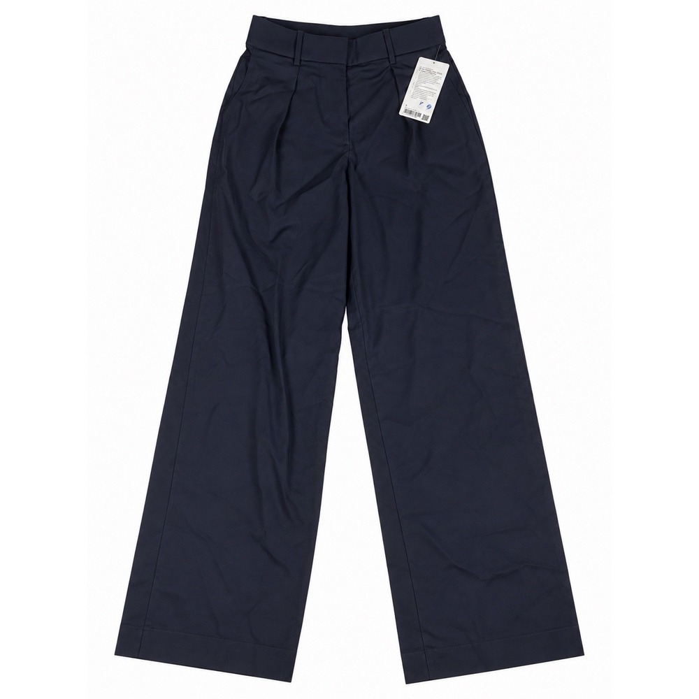 Lululemon Pleat-Front High-Rise Trouser Pant Navy Stretch Women's 6